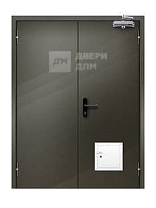 Противопожарная дверь глухая ДПМ-02 EI-45 двупольная со стыковочным узлом