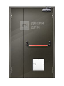 Полуторная ДПМ-02 EI-60 глухая противопожарная дверь со стыковочным узлом
