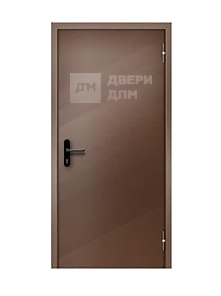 Дверь противопожарная глухая темно коричневая ДП-628